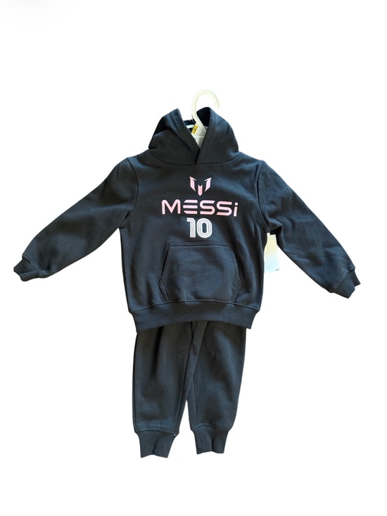 Messi Other - Lionel MESSI 10 Black Kids Hoodie & Sweatpants Set with Pink LogoSize 2T NWT